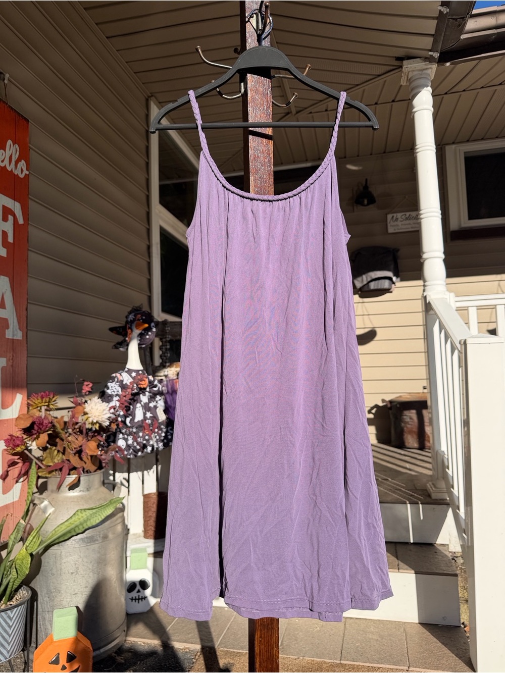 Mudd Lavender Braided Spaghetti Strap Sundress